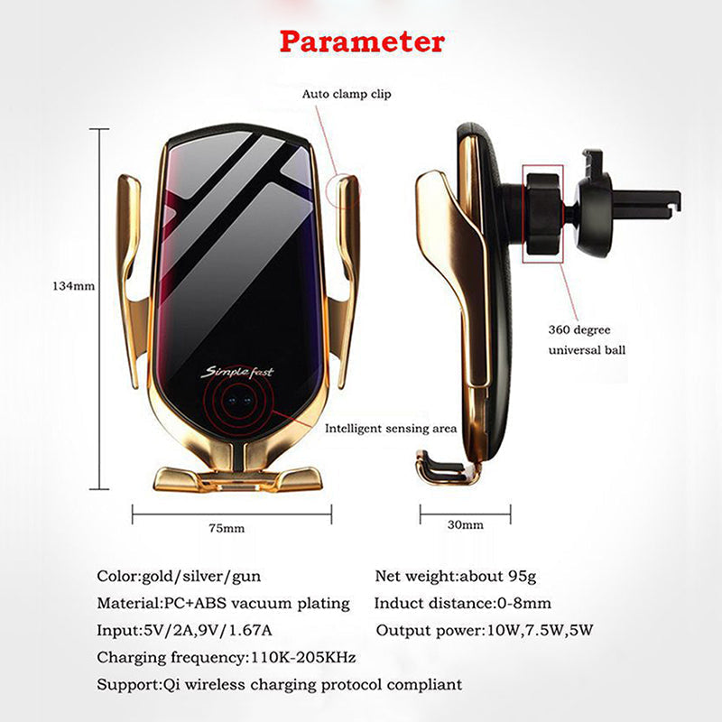 Wireless Car Phone Holder & Charger - the Car Products